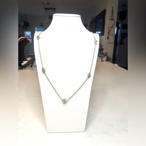 Kate Spade‎ Lady Marmalade Gold Plated Long Necklace Light Crystal Balls